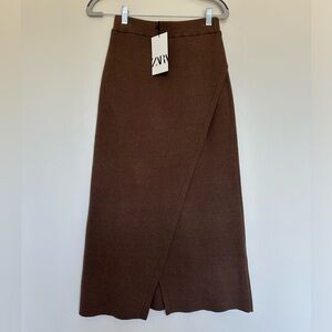 NWT Zara Knit Midi Skirt